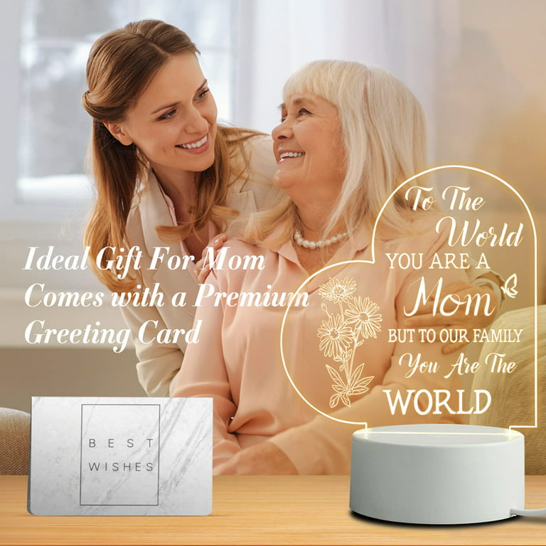 LE XIAOXI Mom Gifts, Gifts for Mom from Daughter - Acrylic Engraved Night  Light, Best Mom Birthday G…See more LE XIAOXI Mom Gifts, Gifts for Mom from