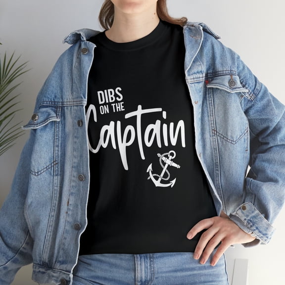 Retro Captain Wife Dibs On The Captain T-Shirt