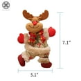 thumbnail image 6 of Luxtrada 4PCS/Set Christmas Ball Ornaments Christmas Ornaments Gift Santa Claus Snowman Tree Reindeer Toy Doll Hang Decorations Red, 6 of 8