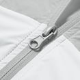 thumbnail image 5 of Fengqque Men's UPF 50+ Sun Protection Hoodie Jacket Zip Up Lightweight Long Sleeve Color Blocked UV Fishing Shirts Quick Dry Zip Pockets Gray XL(XL), 5 of 6