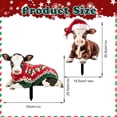 thumbnail image 5 of Christmas Chicken Outdoor Decorations, Christmas Yard Sign with Stakes, Cat Animal Garden Stakes Yard Art for Ground Yard Lawn Porch Sidewalk Xmas Winter Holiday Decorations, 5 of 7