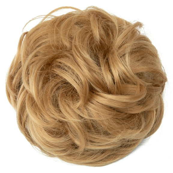Nvzi-a Messy Bun Hair Piece Wavy Curly for Women Hair Bun Hair Piece with Elastic Band Scrunchies Stretchy Fluffy Chignon Ponytail Hairpieces Updos for Women,N