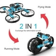 thumbnail image 3 of 2 in 1 Professional Hand Gesture Operated Rc Quadcopter Drones Radio Control Toys Mini RC Motorcycle Drone, Motorbike Drone for Kids Single Remote Watch Remote Blue, 3 of 9