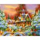 thumbnail image 2 of Cuadros Decorativos Taladro redondo completo Pintura de diamante Casa de nieve Mosaico Dibujo de diamantes de imitación (SZ1266) Tmvgtek embutido en tela, 2 of 6
