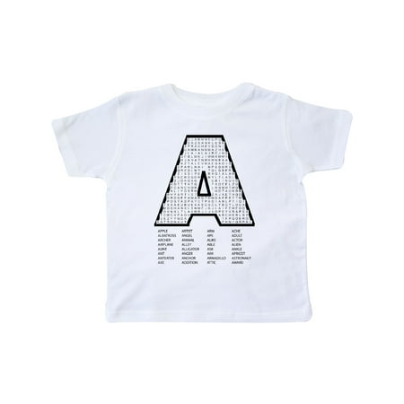 

Inktastic A Word Search Puzzle Gift Toddler Boy or Toddler Girl T-Shirt
