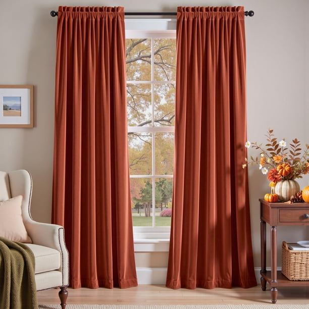 Cortinas Lazzzy Velvet Blackout, térmicas, 214 cm, para ventanas