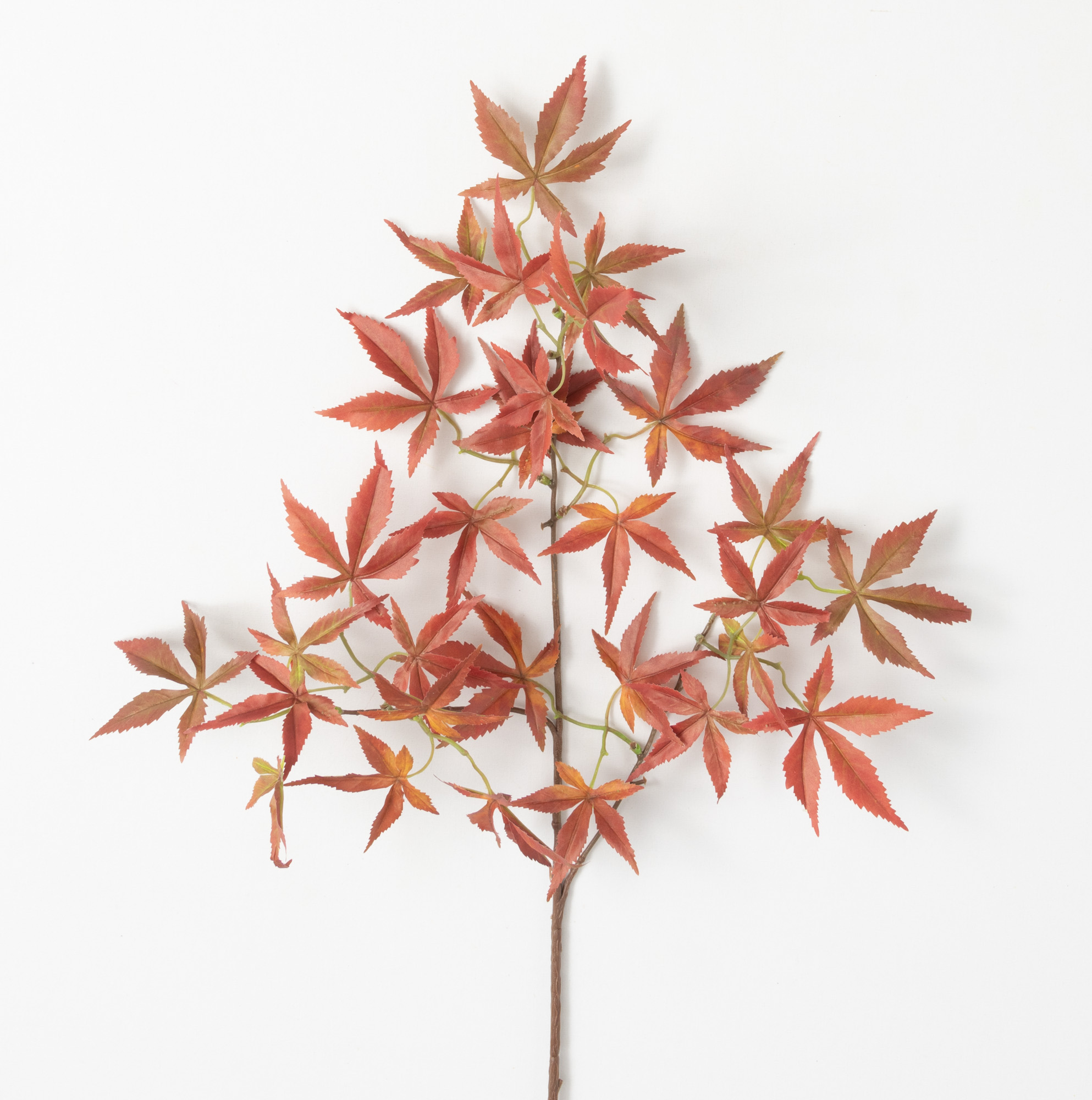 Sullivans Artificial Rustic Red Maple Leaf Stem 31"H Red
