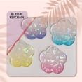 thumbnail image 3 of Youkk 4PCS Keychain Gradient Glitter Portable Key Ring Transparent Heart Shape Acrylic Holder Accessory Cellphone Making Gift 5x4.1x1 cm 3, 3 of 6