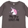 thumbnail image 4 of Inktastic My Gigi Loves Me Unicorn Girls Girls Long Sleeve Toddler T-Shirt, 4 of 5