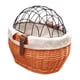 thumbnail image 2 of Cesta De Mimbre Para Bicicleta Para Perros Pequeños, Gatos, Portador De Mascotas, Cesta Delantera Para Bicicleta Con Cubierta De Malla De Alambre Vogacara OD014421-01, 2 of 6