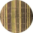 thumbnail image 1 of Ahgly Company Indoor Round Solid Brown Modern Area Rugs, 5' Round, 1 of 4