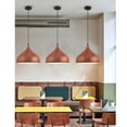 thumbnail image 4 of Wood Grain Metal Pendant Lighting for Kitchen Island, Modern Nordic Style Ceiling Pendant Light Fixture for Dining Room, Minimalism Simple Hanging Lamp, Single Chandelier for Bar Counter, 4 of 7