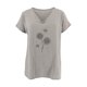 thumbnail image 5 of Fiudx Tops para Mujer Moda Mujer Verano Suelta Impresión Camiseta Manga Corta Algodón Lino Tops, 5 of 6