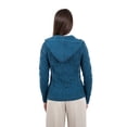 thumbnail image 6 of SAOL 100% Merino Wool Women's Aran Zip Cardigan Sweater Irish Cable Knit Hooded Coat Jacket Made in Ireland, 6 of 7