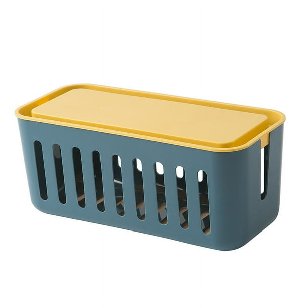 Caja de almacenamiento Jadeshay para cables regleta de enchufes diseño hueco