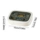 thumbnail image 3 of Caja de almacenamiento portátil de plástico, mini organizador de viaje para uso doméstico, compartimento compacto con tapa sellada, color beige, blanco, marrón y verde, apto para uso alimentario., 3 of 6