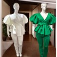 thumbnail image 5 of Elegant Women's Plus Size Puff Sleeve Legging Set, 5 of 6