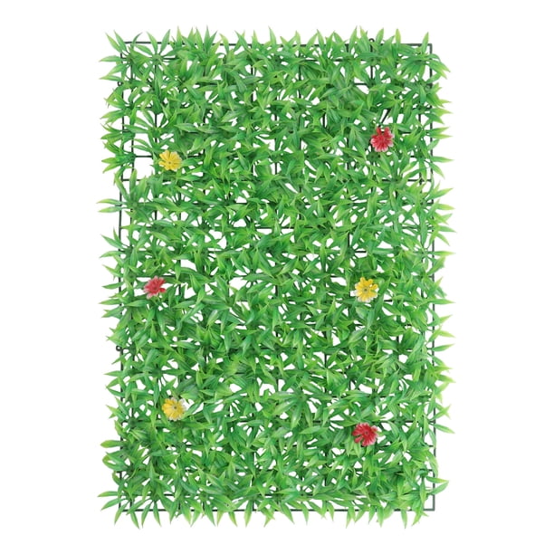 1 pieza de planta de simulación para pared, decoración de pared verde, césped artificial (verde)