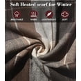 thumbnail image 3 of USB Heated Scarf with 3 Heating Modes, Plaid Thermal Winter Scarf for Men Women, 3 of 6