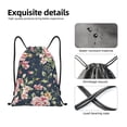 thumbnail image 6 of Bingfone Vintage Floral Drawstrings Backpacks Bags For Men Women Gym Drawstrings Bag, 6 of 9