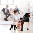 thumbnail image 4 of Hape Toys Early Melodies Black Wooden Happy Grand Piano for Toddlers & Children, 4 of 5