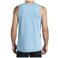 thumbnail image 2 of Yellow Rooster Mens Sleeveless Beach Wash Garment-Dyed Tank Top Glacier L, 2 of 4