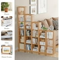 thumbnail image 6 of Anhdah 5 Cube Storage Organizer Bookshelf, Natural-Oak Wooden Bookcase Storage Shelf, Sturdy 5-Cube Organizer for Living Room, Bedroom, Home Office, Easy Assembly, 6 of 7