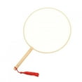 thumbnail image 5 of DIY Chinese Ancient Court Round Blank Hand Fan Chinese Style Silk Fan, 5 of 5