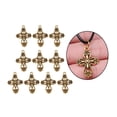 thumbnail image 5 of 10 Charms Crucifix Shaped Faith Material Handcrafted Pendants Charm for Body Chains, Bracelets, Anklet, Earrings, Jewelry ing , Gold, 5 of 10