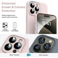 thumbnail image 2 of Liquid Silicone Case for iPhone 15 Pro Max - [Camera All-Round Protection] [Soft Microfiber Lining Anti-Scratch] 4 Layer Full Covered Shockproof Gel Rubber Phone Case Cover, 6.7", Pink, 2 of 15
