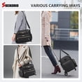 thumbnail image 3 of SUCIKORIO Sac pour Ordinateur Portable Roulant 17,3 Pouces avec Sac à Lunch Isolé 3 en 1 Mallette Roulante pour Femmes Sac Fourre-Tout Imperméable pour Enseignante avec Roues avec Détac, 3 of 8