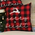 thumbnail image 2 of Merry and Bright Buffalo Check Pillow, 2 of 2