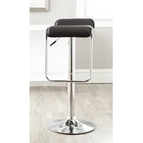 SAFAVIEH Taronda 34" PVC Leather Swivel Barstool, Brown