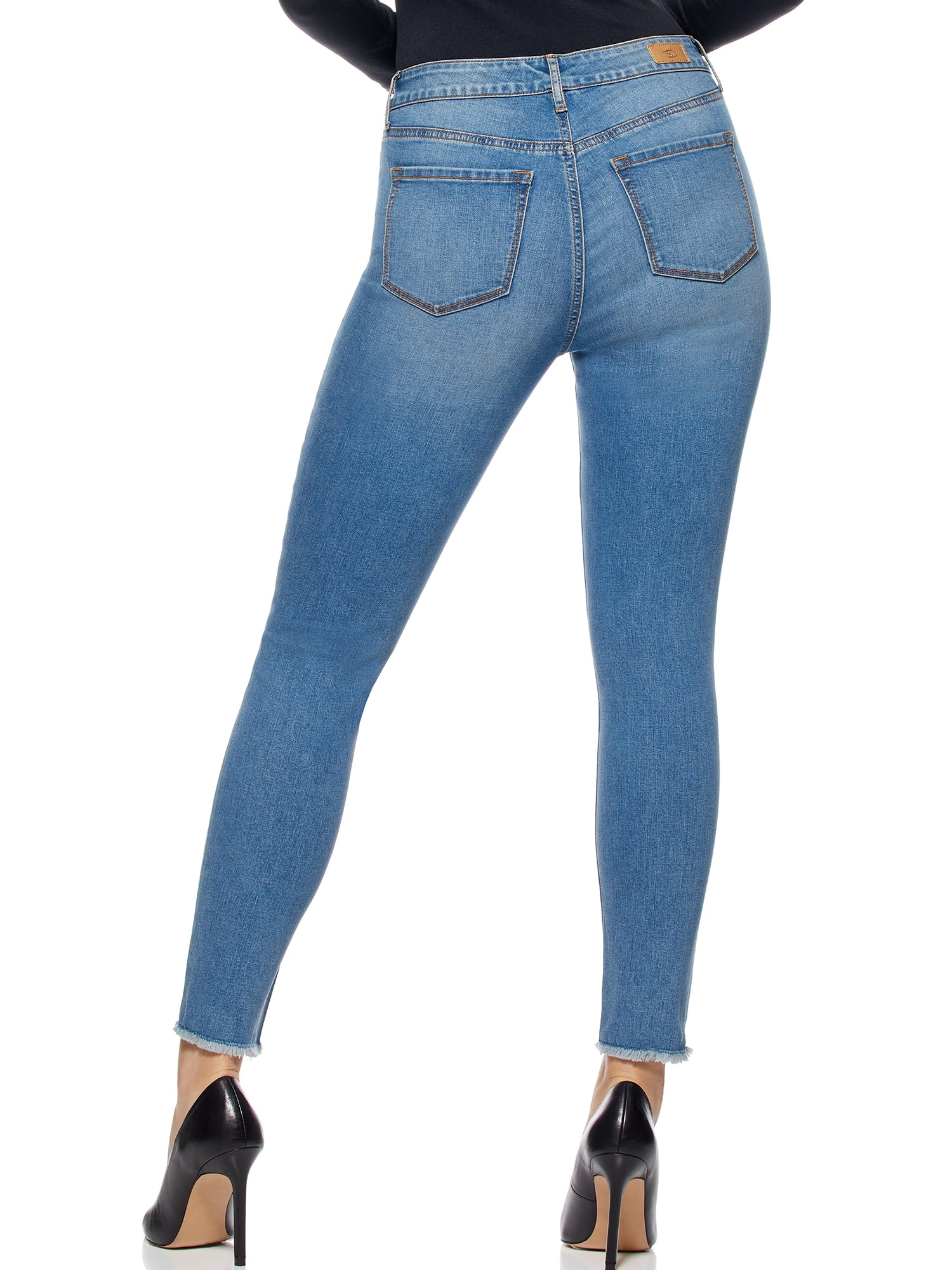 Sofia Jeans Women's Rosa Curvy High Rise Destructed Skinny Ankle Jeans