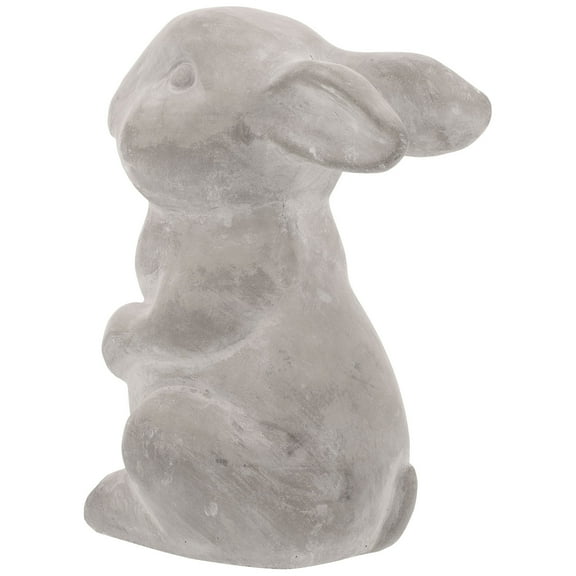 KALLORY  Bunny Statue, Durable Cement, Lifelike Design for Garden and Pond Decor