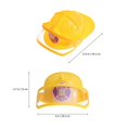 thumbnail image 2 of Plastic Safety Helmet Adjustable Fire Hat Toy Educational Toy Creative Construction Funny Gadgets for Kids Children (Yellow), 2 of 3