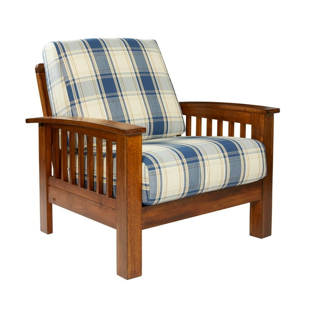 Homesvale Maisie Mission Style Arm Chair with Exposed Wood Frame in