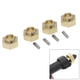 thumbnail image 4 of 4 piezas RC coche rueda de latón 7mm adaptadores y pines hexagonales para 1:24 SCX24 AXI00002 SCX24 AXI00001 SCX24 AXI90081 RC crawler piezas de, 4 of 8