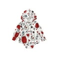 thumbnail image 1 of aturustex Halloween Baby Girls Jumpsuits Flower/ Heart Printed Long Sleeves Hooded 0-24 Months, 1 of 9