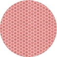 thumbnail image 1 of Ahgly Company Machine Washable Indoor Round Transitional Pink Area Rugs, 6' Round, 1 of 7