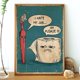 thumbnail image 2 of I Hate My Jobs divertido cepillo de dientes y papel higiénico póster impresión única humorística lienzo pintura pared arte imagen decoración de baño, 2 of 4