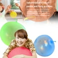 thumbnail image 2 of Bubble Ball TPR Inflatable Round Ball Children bubble ball Inflatable round Toy Wobble Transparent Bubble Ball, L, Green, 2 of 8