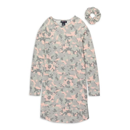 

Limited Too Toddler Girl Printed Dress with Matching Hair Accessory Sizes 2T-4T