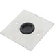 thumbnail image 2 of Placa de cubierta de tomacorriente en blanco de acero inoxidable, placas de pared decorativas, cubiertas eléctricas con tornillos para interruptores y tomacorrientes no utilizados, 2 of 6