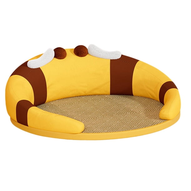 Almohadilla refrescante de verano para mascotas, cojín para gatos y perros, almohadilla refrescante, transpirable, con dibujos animados, antideslizante, cama para gatos y perros. Abeja
