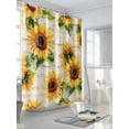 thumbnail image 3 of Vintage Sunflower Shower Curtain, Watercolor Flowers Summer Farmhouse Waterproof Shower Curtain Set with 12 Hooks Lightweight Washable Fabric Shower Curtains for Bathroom 36x72 Inches, 3 of 6