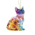 thumbnail image 2 of SUNSIOM Animal Hanging Ornament Dog Cat Cattle Keychain Car Rear View Mirror Charms Backpack Pendant Valentine's Day Birthday Present, 2 of 9
