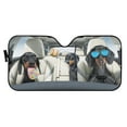 thumbnail image 2 of FOR U DESIGNS Dog Car Window Sun Shades Front Windshield Sunshade Keeps Out UV Rays Non-Slip Car Windshield Sun Shade for SUV Truck Van Auto Car Accessories, 2 of 5