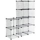 thumbnail image 5 of Costway Organizador de Cubos de Alambre, Estantes de Almacenamiento de Rejilla de 12 Cubos, Cubos Apilables de Metal, DIY Estantería Modular, Armario Organizador para Sala de Estar, Dormitorio,Oficina, 5 of 9