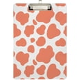 thumbnail image 2 of 12.5"x9" Orange Leopard Print Clipboards, Standard A4 Letter Size Nursing Clipboard with Low Profile Metal Clip Decorative Clip Board for Office Supplies,Silver, 2 of 7